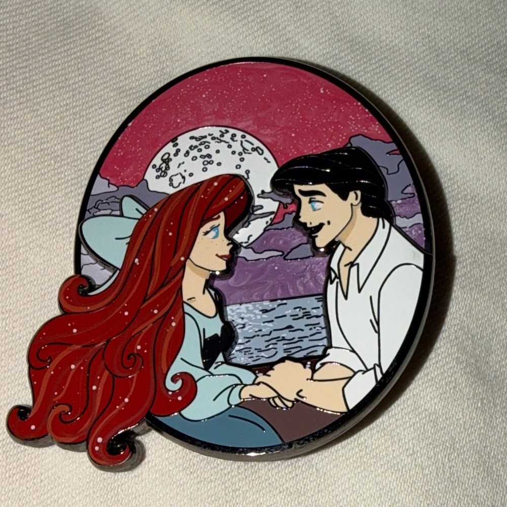 Joyful By Kristen' The Little Mermaid Ariel and Eric LE20 Fantasy Pin
